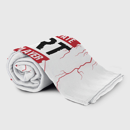 Плед Dirt: красные таблички Best Player и Ultimate / 3D-Велсофт – фото 2