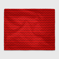 Плед флисовый Красные волнистые узоры, цвет: 3D-велсофт