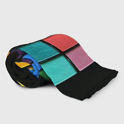 Плед флисовый Абстрактный набор красок-паттернов, цвет: 3D-велсофт — фото 2