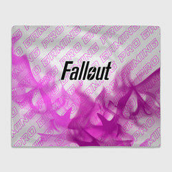 Плед флисовый Fallout pro gaming: символ сверху, цвет: 3D-велсофт
