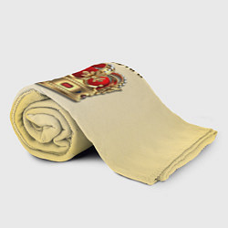 Плед флисовый Просто Царь - золотая корона, цвет: 3D-велсофт — фото 2