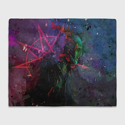 Плед флисовый Corey Taylor-Slipknot, цвет: 3D-велсофт