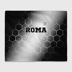 Плед флисовый Roma sport на светлом фоне: символ сверху, цвет: 3D-велсофт