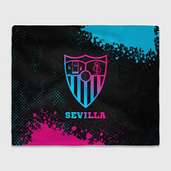 Плед флисовый Sevilla - neon gradient, цвет: 3D-велсофт
