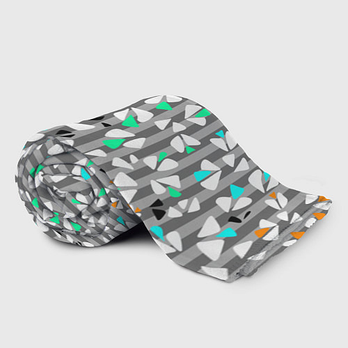 Плед Abstract pattern on striped gray background / 3D-Велсофт – фото 2