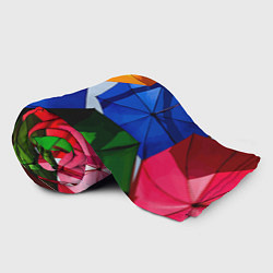 Плед флисовый Разноцветные зонтики, цвет: 3D-велсофт — фото 2