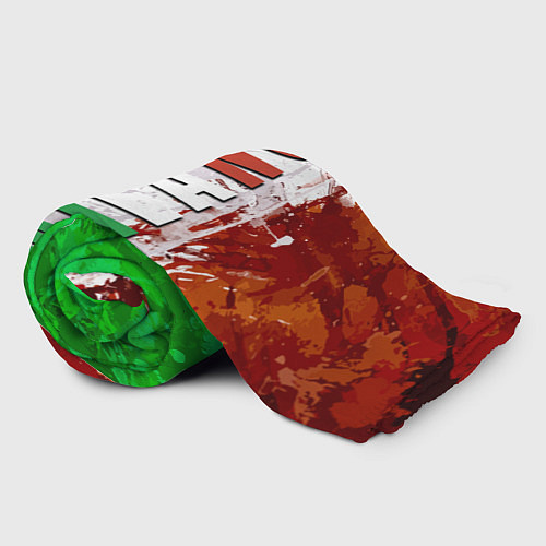 Плед Флаг Италии - кляксы / 3D-Велсофт – фото 2