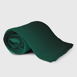 Плед флисовый Черный и бирюзово - зеленый, текстурированный под, цвет: 3D-велсофт — фото 2