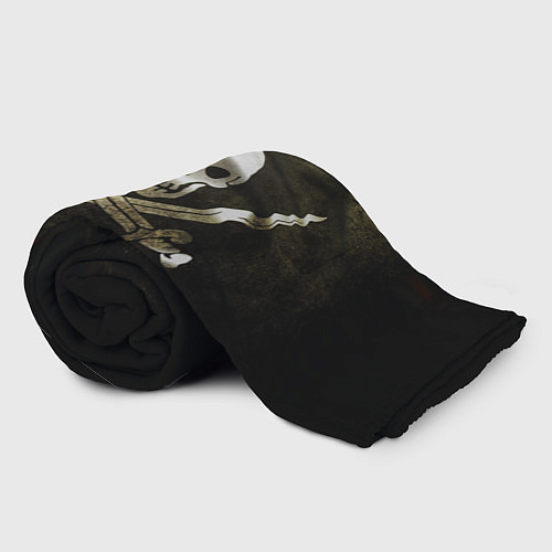 Плед Пиратский флаг - череп с ножами / 3D-Велсофт – фото 2