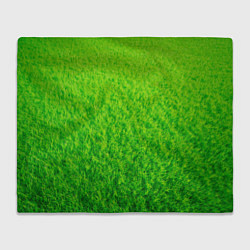 Плед флисовый Трава зеленая, цвет: 3D-велсофт