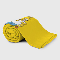 Плед флисовый Счастливые Симпсоны, цвет: 3D-велсофт — фото 2