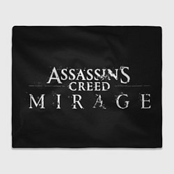 Плед флисовый Assasins creed Mirage logo, цвет: 3D-велсофт