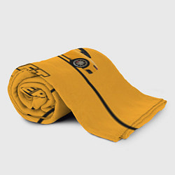 Плед флисовый Желтая машинка street racer, цвет: 3D-велсофт — фото 2