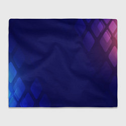 Плед флисовый Темно синий фон, цвет: 3D-велсофт