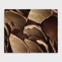 Плед флисовый Кусочки шоколадных яйиц, цвет: 3D-велсофт