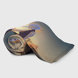 Плед флисовый Грустная Люси, цвет: 3D-велсофт — фото 2