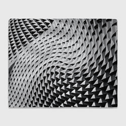Плед флисовый Металлическая абстрактная броня, цвет: 3D-велсофт