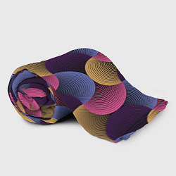 Плед флисовый Абстрактные полосы - оптическая иллюзия, цвет: 3D-велсофт — фото 2