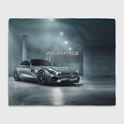 Плед флисовый Mercedes AMG - Motorsport, цвет: 3D-велсофт