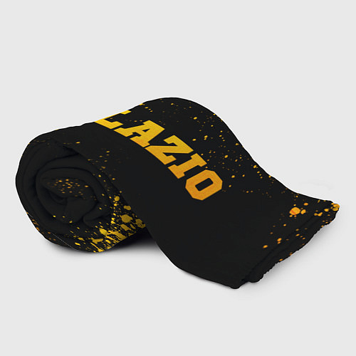 Плед Lazio - gold gradient: надпись и символ / 3D-Велсофт – фото 2