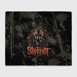 Плед флисовый Slipknot dark satan, цвет: 3D-велсофт