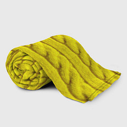 Плед флисовый Жёлтый свитер - Осень-Зима 2028, цвет: 3D-велсофт — фото 2