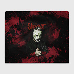 Плед флисовый Slipknot dark art, цвет: 3D-велсофт