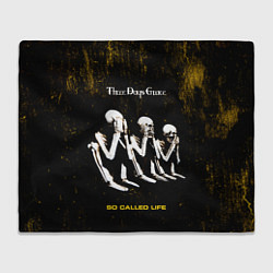 Плед флисовый So Called Life - Three Days Grace, цвет: 3D-велсофт