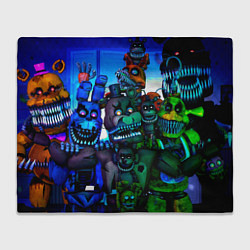 Плед флисовый Five Nights at Freddys 4, цвет: 3D-велсофт