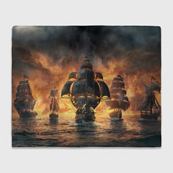 Плед флисовый Skull & Bones, цвет: 3D-велсофт