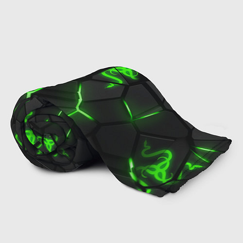 Плед Razer green neon / 3D-Велсофт – фото 2