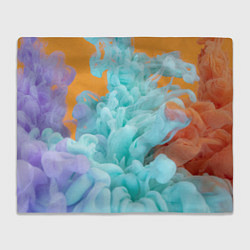 Плед флисовый Красочный и разноцветный дым, цвет: 3D-велсофт