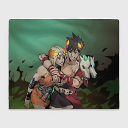 Плед флисовый Zagreus and Melinoe - Hades 2, цвет: 3D-велсофт