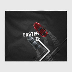 Плед флисовый Faster гонки JDM, цвет: 3D-велсофт