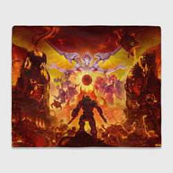 Плед флисовый Doom в аду, цвет: 3D-велсофт