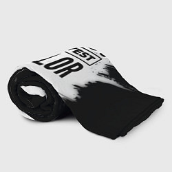 Плед флисовый Worlds okayest sailor - white, цвет: 3D-велсофт — фото 2