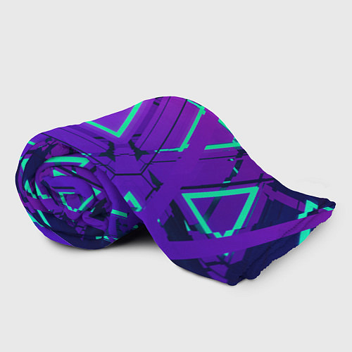 Плед Cyber armor - neon / 3D-Велсофт – фото 2