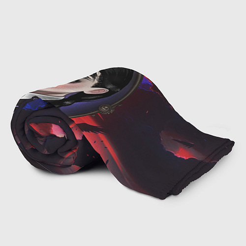 Плед Уэнсдэй в винтажной раме на фоне заката / 3D-Велсофт – фото 2