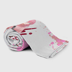 Плед флисовый Красотка Хитори Гото - Одинокий рокер, цвет: 3D-велсофт — фото 2