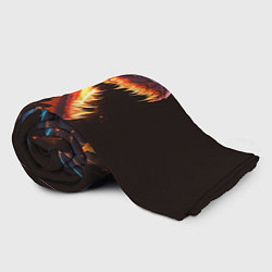 Плед флисовый Огненный дракон, цвет: 3D-велсофт — фото 2