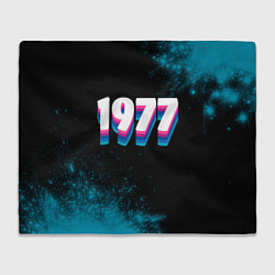 Плед флисовый Made in 1977: vintage art, цвет: 3D-велсофт