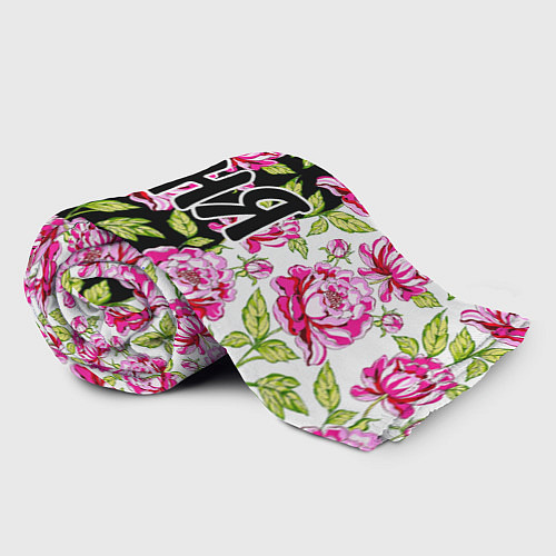 Плед Таня в цветах / 3D-Велсофт – фото 2