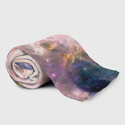 Плед флисовый Аморфное абстрактное космическое красочное небо, цвет: 3D-велсофт — фото 2