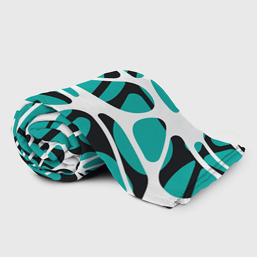 Плед Абстрактный узор из сетчатых прожилок / 3D-Велсофт – фото 2