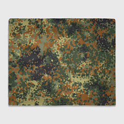 Плед флисовый Камуфляж Бундесвер, цвет: 3D-велсофт