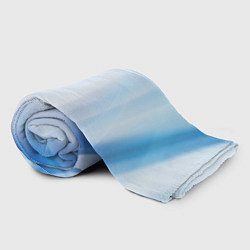 Плед флисовый Светлые синие и голубые волны, цвет: 3D-велсофт — фото 2