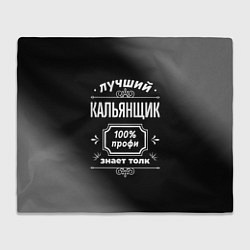 Плед флисовый Лучший кальянщик: 100% профи, цвет: 3D-велсофт