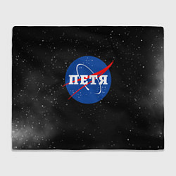 Плед флисовый Петя Наса космос, цвет: 3D-велсофт