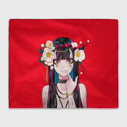 Плед флисовый Anime vampire girl, цвет: 3D-велсофт