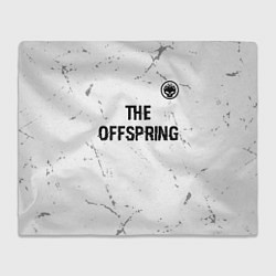 Плед флисовый The Offspring glitch на светлом фоне: символ сверх, цвет: 3D-велсофт